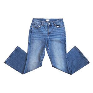 M Jeans By Maurices Classic Mid Rise Flare Denim Jeans Size 12 Regular Blue